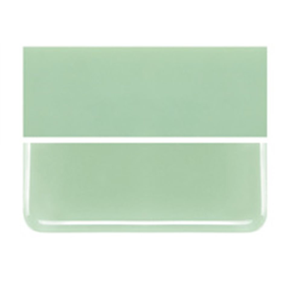 Bullseye Mint Green - Opalescent - 3mm - Fusible Glass Sheets