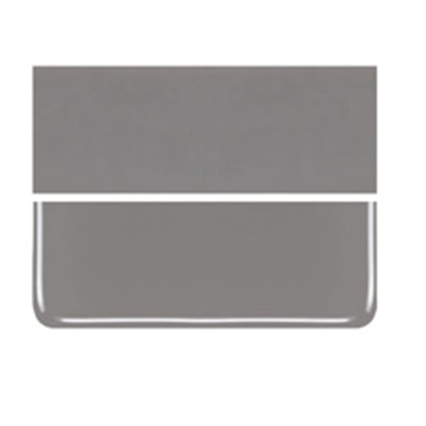 Bullseye Deco Gray - Opalescent - 3mm - Fusible Glass Sheets