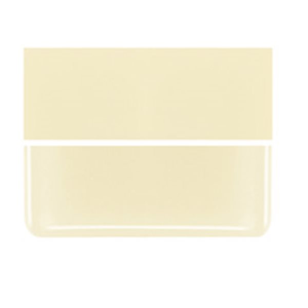 Bullseye French Vanilla - Opalescent - 3mm - Plaque Fusing