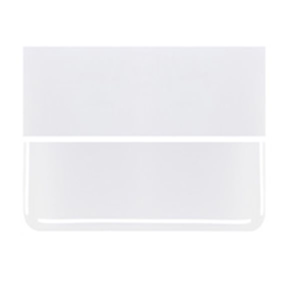 Bullseye Lacy White - Opalescent - 3mm - Fusible Glass Sheets