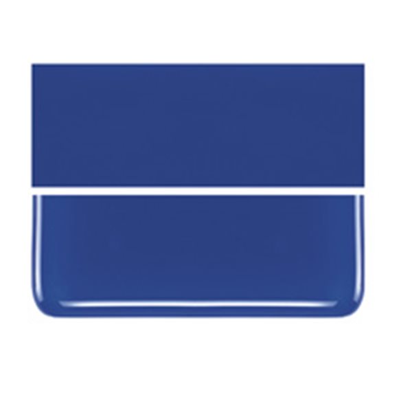 Bullseye Deep Cobalt Blue - Opalescent - 2mm - Thin Rolled - Fusible Glass Sheets