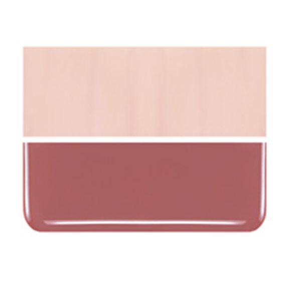 Bullseye Salmon Pink - Opalescent - 3mm - Plaque Fusing