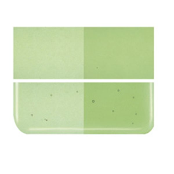 Bullseye Light Green - Transparent - 3mm - Fusing Glas Tafeln