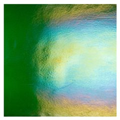 Bullseye Aventurine Green - Transparent - Rainbow Irid - 3mm - Fusing Glas Tafeln