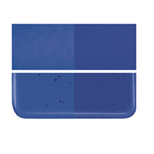 Bullseye Deep Royal Blue - Transparent - 2mm - Thin Rolled - Fusible Glass Sheets