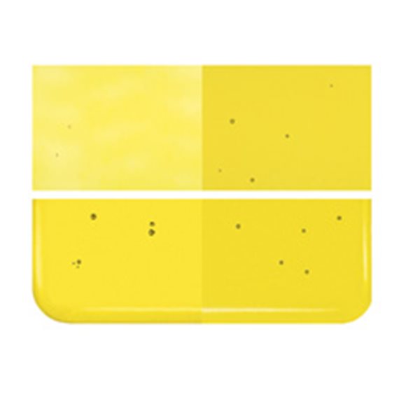 Bullseye Yellow - Transparent - 3mm - Fusing Glas Tafeln