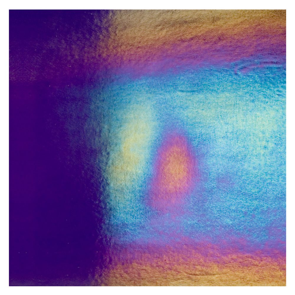 Bullseye Deep Royal Purple - Transparent - Rainbow Irid - 3mm - Fusing Glas Tafeln