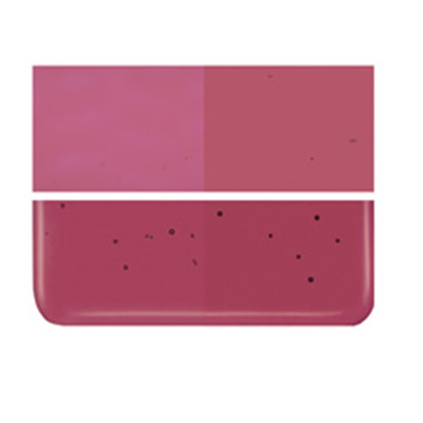 Bullseye Cranberry Pink - Transparent - 3mm - Plaque Fusing