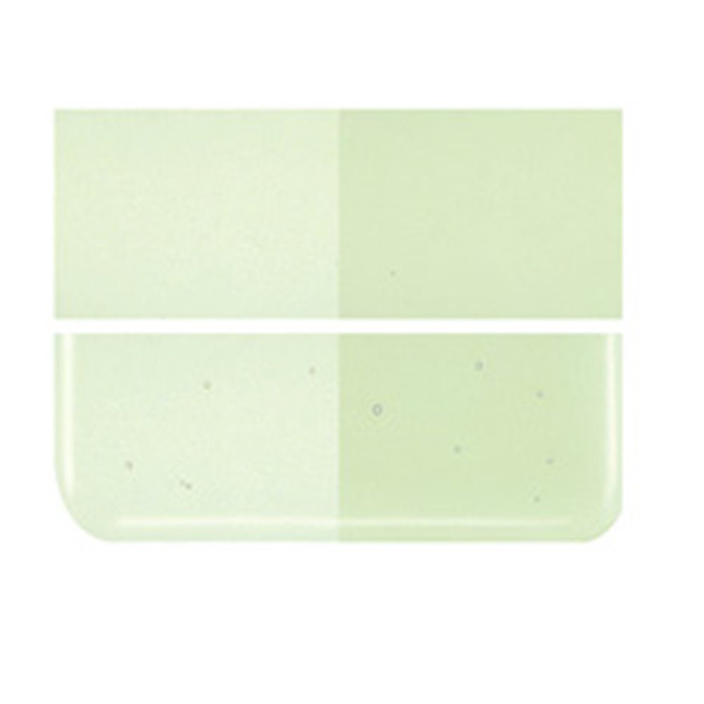 Bullseye Pale Green - Transparent - 3mm - Fusible Glass Sheets