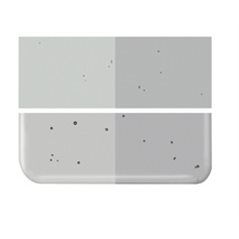 Bullseye Light Silver Gray - Transparent - 2mm - Thin Rolled - Plaque Fusing
