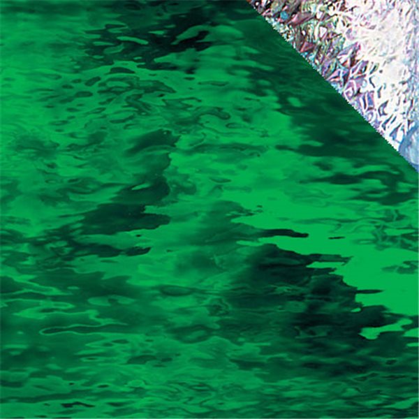 Spectrum Dark Green - Waterglass - Iridescent - 3mm - Non-Fusible Glass Sheets