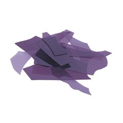 Bullseye Confetti - Deep Royal Purple - 450g - Transparent