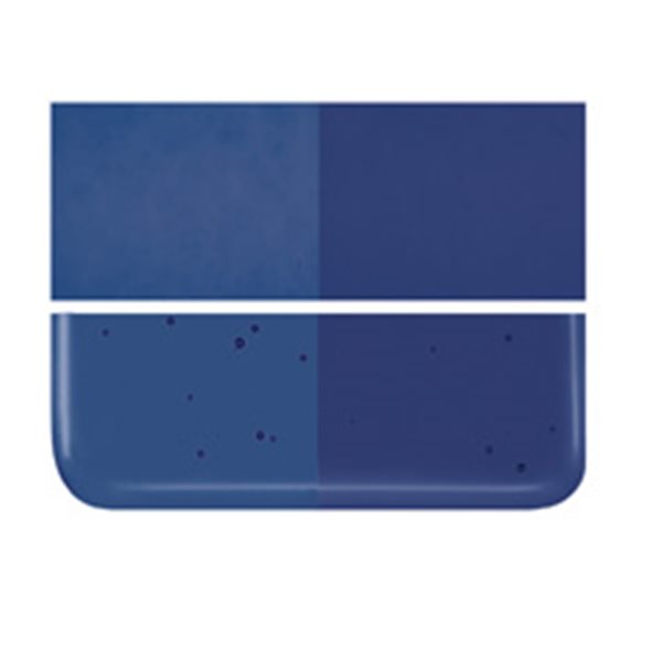 Bullseye Midnight Blue - Transparent - 2mm - Thin Rolled - Fusible Glass Sheets