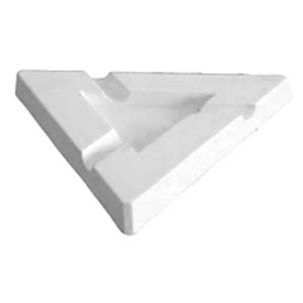 Ashtray - Triangular - 22.5x22.5x2.5cm - Basis: 10.5x10.5cm - Fusing Form