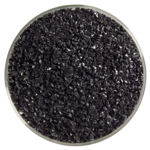 Bullseye Frit - Black - Moyen - 450g - Opalescent