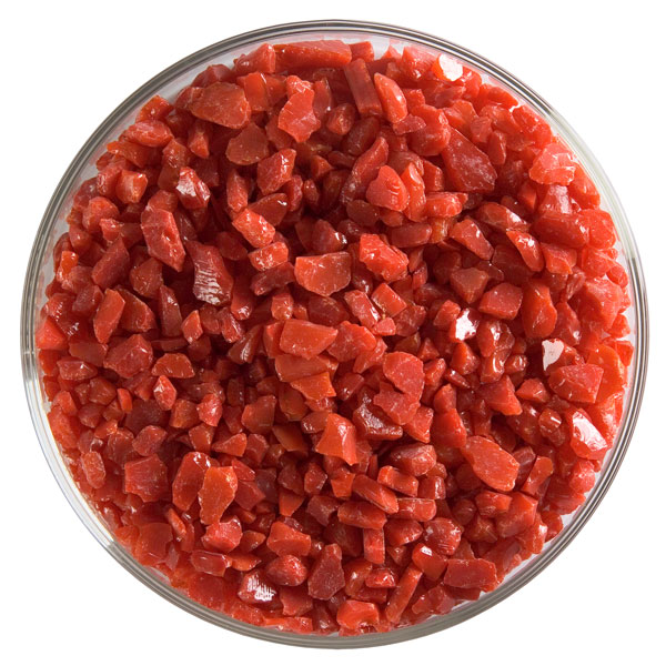 Bullseye Frit - Red Opal - Grob - 450g - Opaleszent