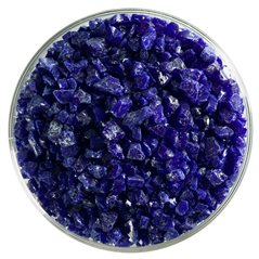 Bullseye Frit - Deep Cobalt Blue - Grob - 450g - Opaleszent