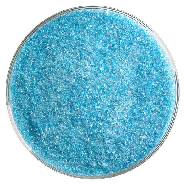 Bullseye Frit - Turquoise Blue - Fin - 450g - Transparent
