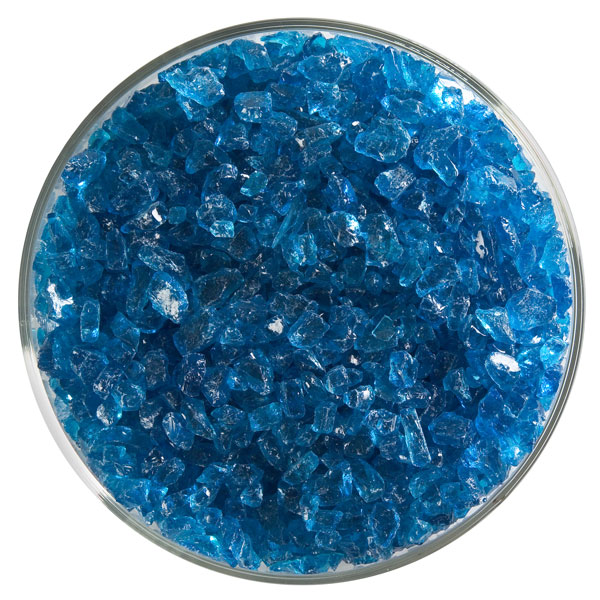 Bullseye Frit - Turquoise Blue - Grob - 450g - Transparent