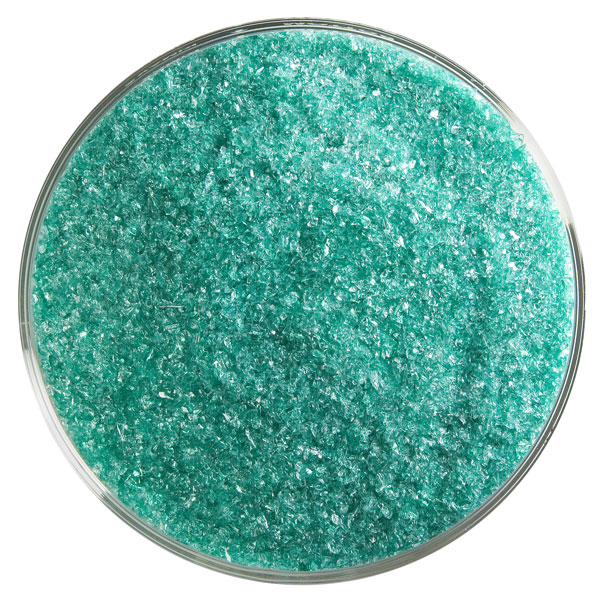 Bullseye Frit - Emerald Green - Fein - 450g - Transparent