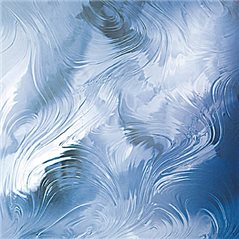 Spectrum Clear On Pale Blue Baroque - 3mm - Non-Fusible Glass Sheets