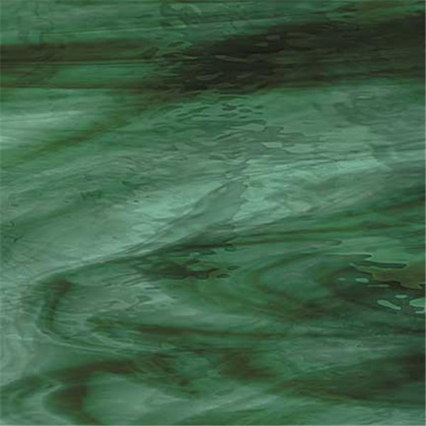Spectrum Deep Olive On Sea Green Streaky - 3mm - Non-Fusible Glass Sheets