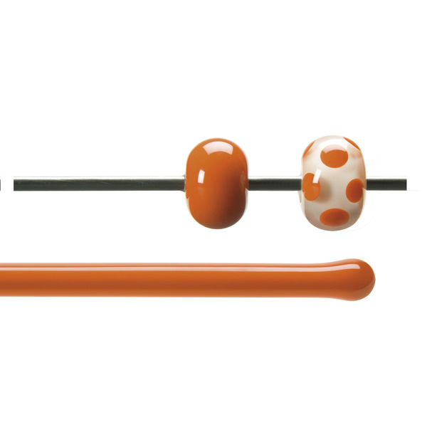 Bullseye Rods - Orange - 4-6mm - Opalescent