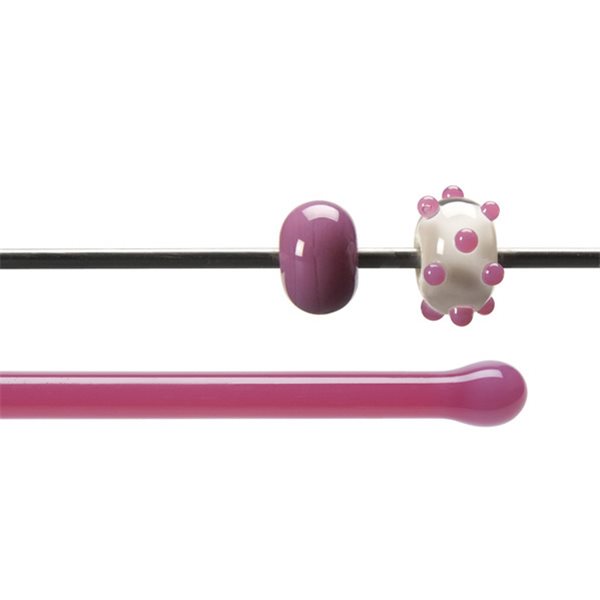 Bullseye Stange - Pink - 4-6mm - Opaleszent