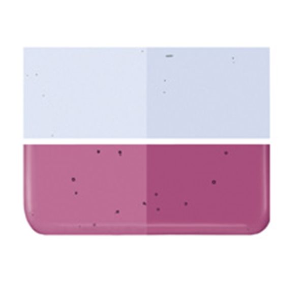 Bullseye Light Pink Striker - Transparent - 3mm - Plaque Fusing