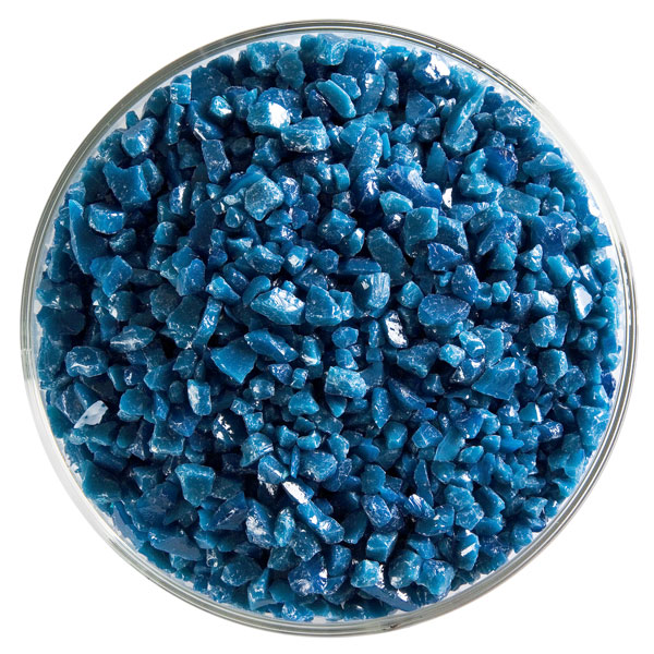 Bullseye Frit - Steel Blue - Grob - 450g - Opaleszent