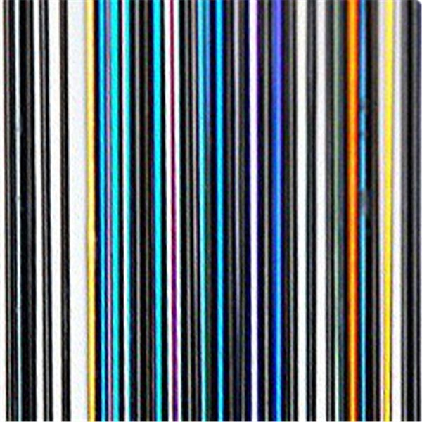 Dichroic - Stringer Black - 1mm - 50pcs - Assorted