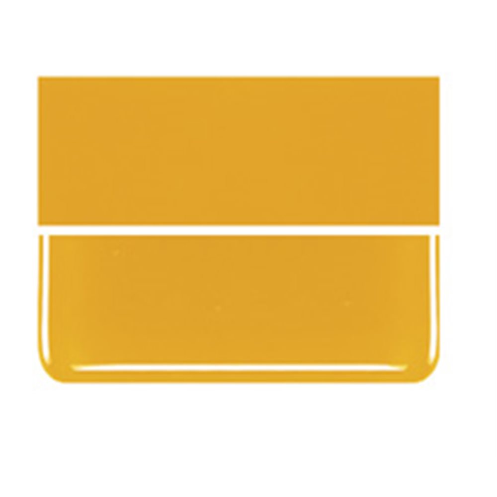 Bullseye Marigold Yellow - Opaleszent - 3mm - Fusing Glas Tafeln