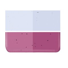 Bullseye Light Pink Striker - Transparent - 2mm - Thin Rolled - Fusible Glass Sheets