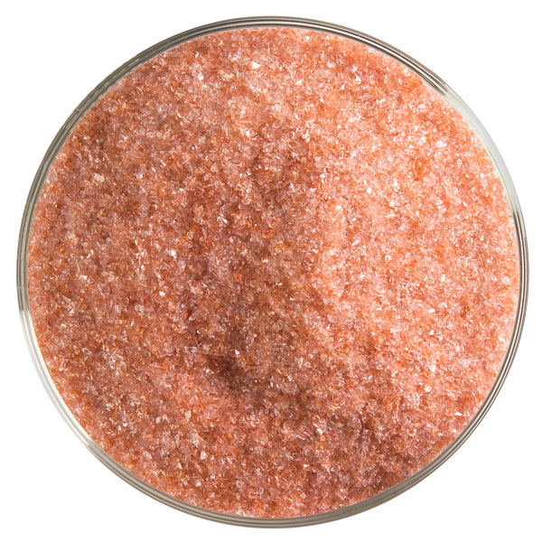 Bullseye Frit - Sunset Coral - Fein - 450g - Transparent