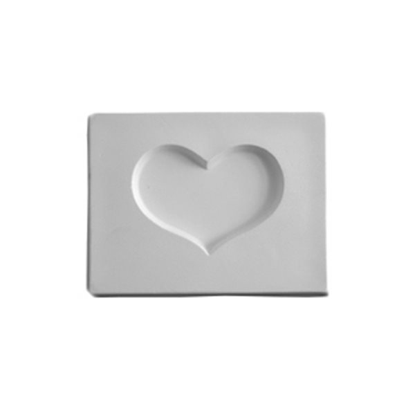 Heart - 10.6x8.1x1.3cm - Opening: 6.5x4.8cm - Fusing Mould