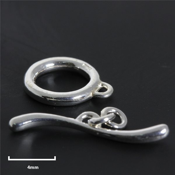 Toggle Clasp - Silver 925 - 3pcs