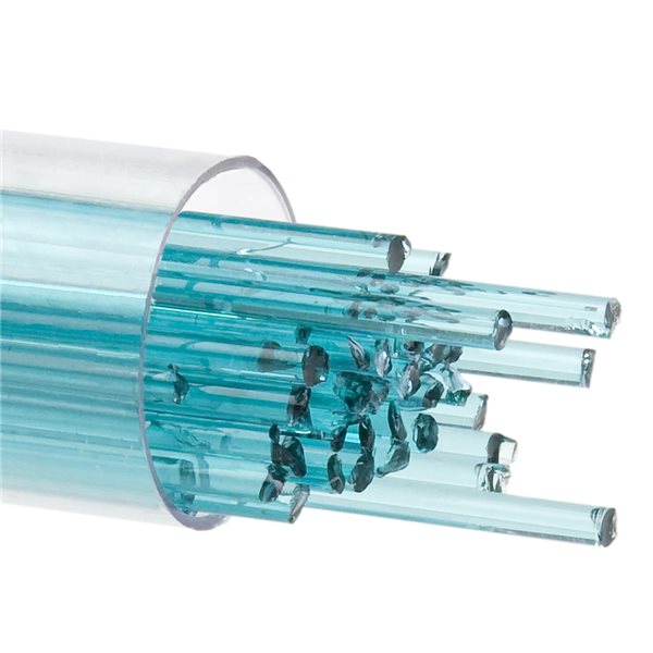 Bullseye Stringer - Light Aquamarine Blue - 2mm - 180g - Transparent