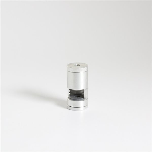 Wallfittings Aluminium - D:18mm - upto 9mm Glassthickness - 1 pc