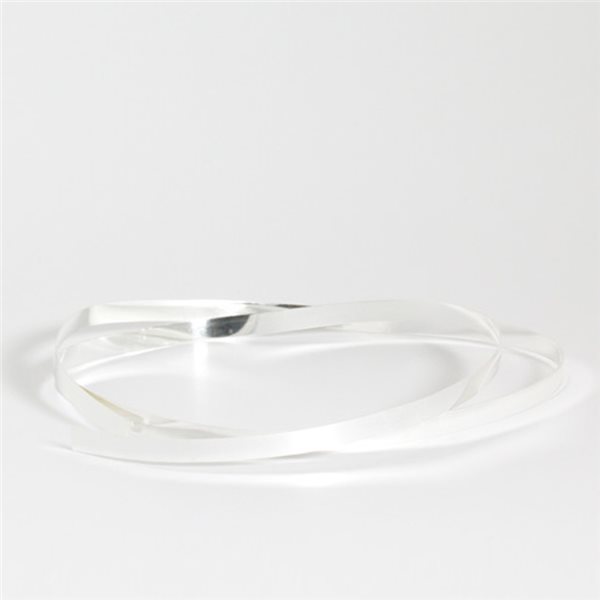 Argent Fin - Fil Plat - 4mm - 50cm - 5g