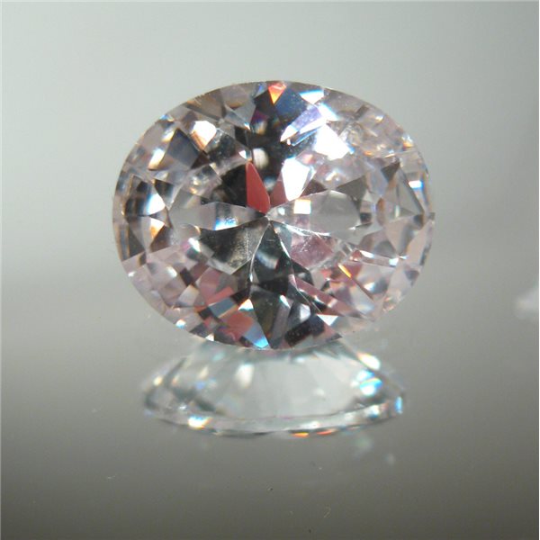 Cubic Zirkonia - White Oval - 6x4mm - 5 Stück