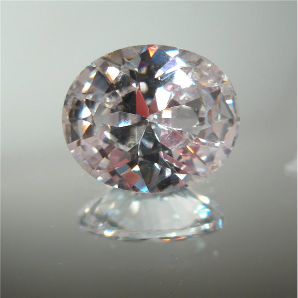 Cubic Zirconia - White Oval - 6x4mm - 5pcs