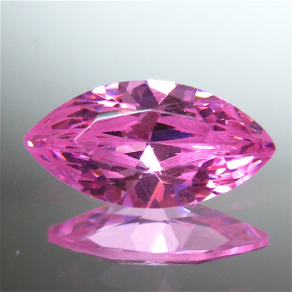 Cubic Zirkonia - Pink - Marquise - 5x2.5mm - 5 Stück