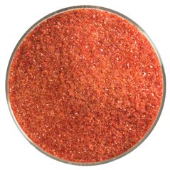 Bullseye Frit - Garnet Red - Fein - 450g - Transparent