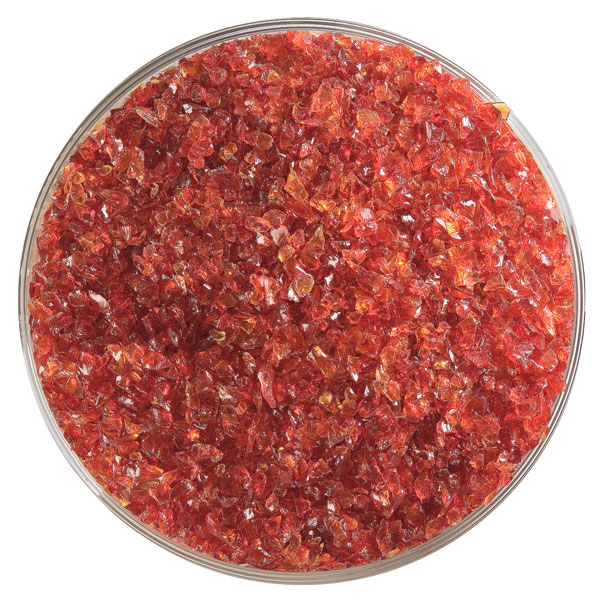 Bullseye Frit - Garnet Red - Moyen - 450g - Transparent