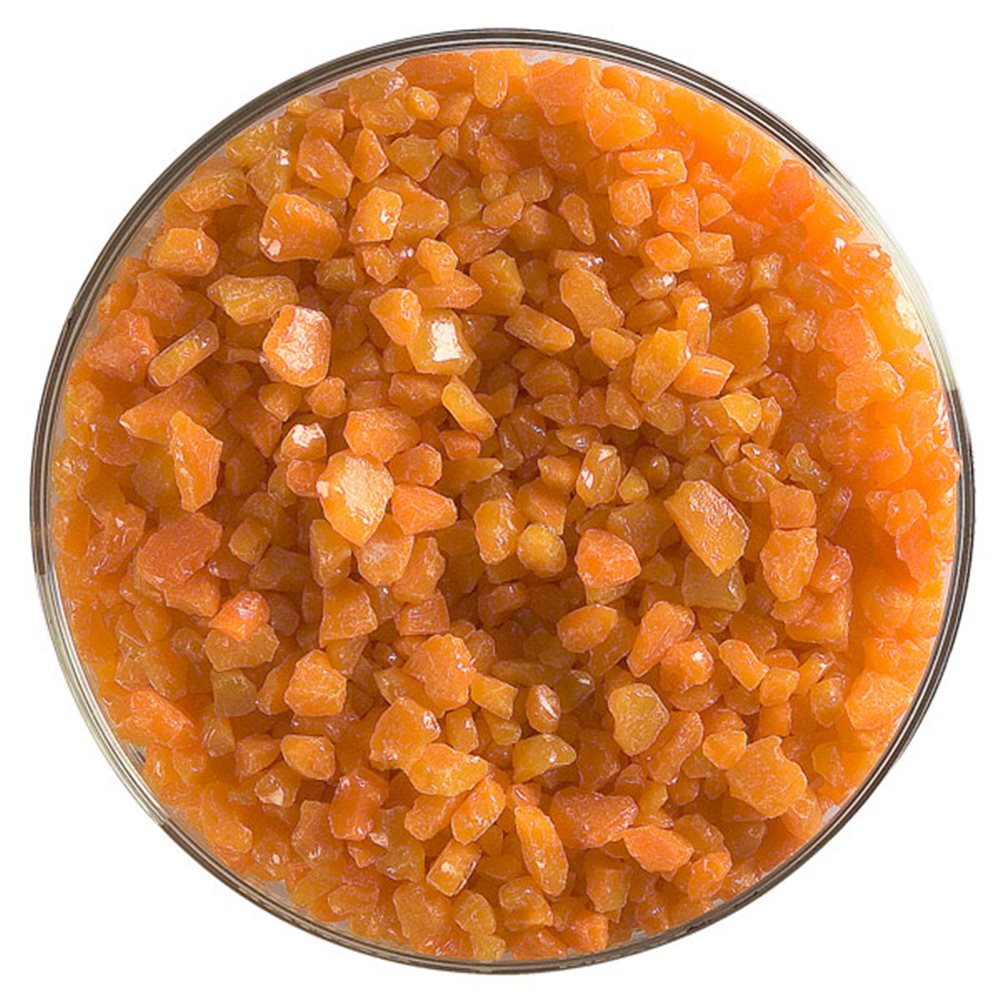 Bullseye Frit - Tangerine Orange - Grob - 450 Gr - Opaleszent