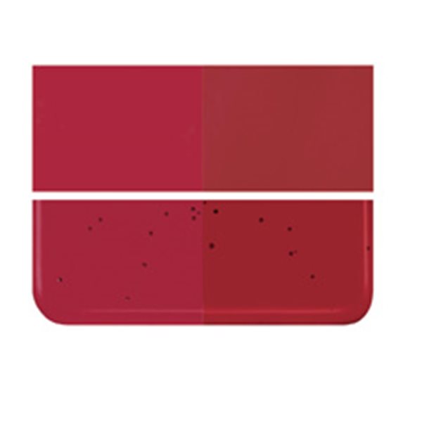Bullseye Garnet Red - Transparent - 2mm - Thin Rolled - Fusing Glas Tafeln