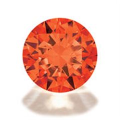 Cubic Zirkonia - Orange - Rund - 6mm - 5 Stück