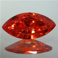 Cubic Zirkonia - Orange - Marquise - 8x4mm - 5 Stück