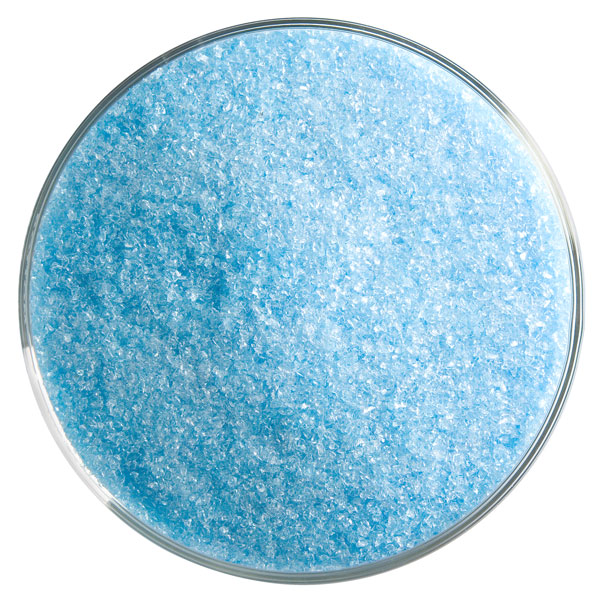 Bullseye Frit - Light Turquoise Blue - Fein - 450g - Transparent