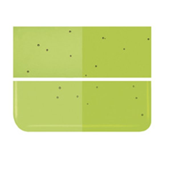 Bullseye Fern Green - Transparent - 2mm - Thin Rolled - Fusing Glas Tafeln